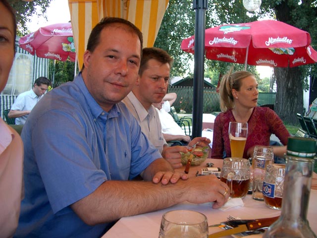 Norbert, Peter und Katharina in der Alten Kaiserm&uuml;hle