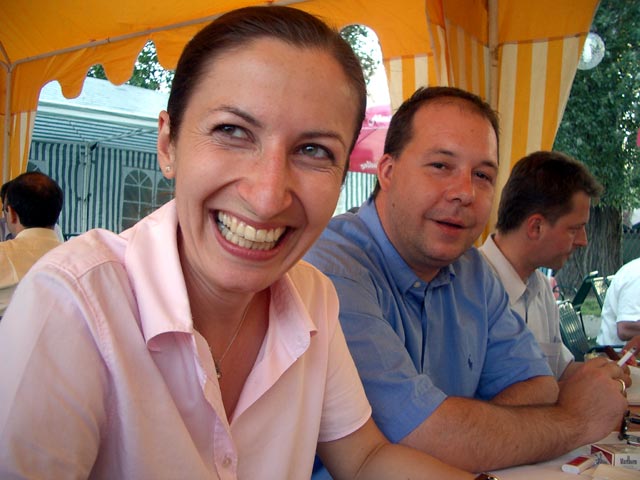 Agata, Norbert und Peter in der Alten Kaiserm&uuml;hle