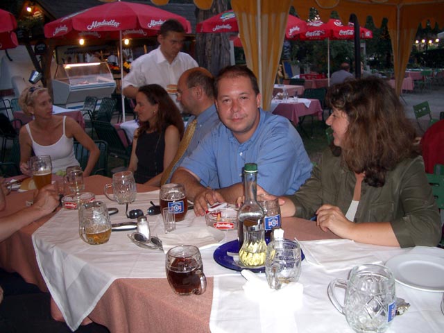 Andrea, Petra, Hans-Christian, Norbert und Marianna in der Alten Kaiserm&uuml;hle