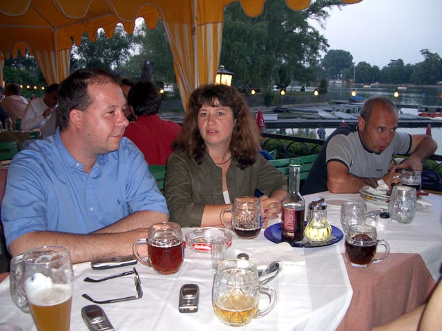 Norbert, Marianna und Manfred in der Alten Kaiserm&uuml;hle