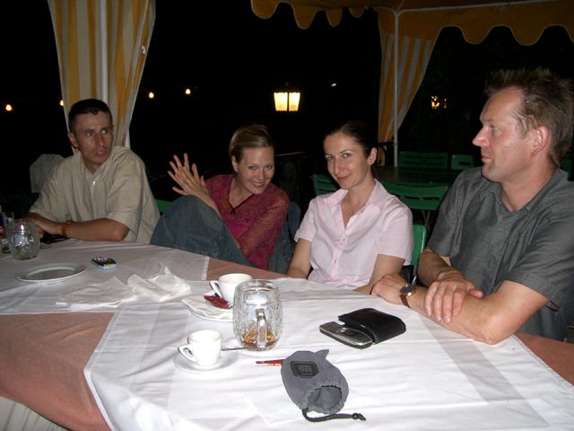 Roland, Katharina, Agata und Erich in der Alten Kaiserm&uuml;hle