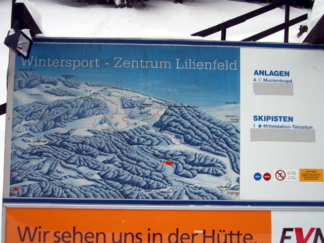 Pistenplan 'Wintersport-Zentrum Lilienfeld'