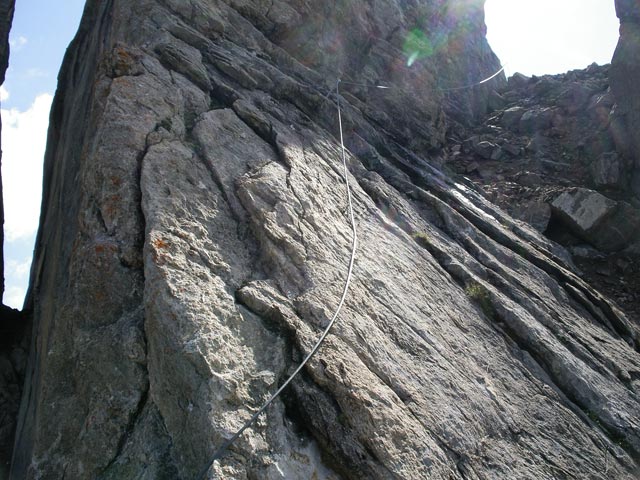 Greitspitz-Klettersteig: leichtere Variante