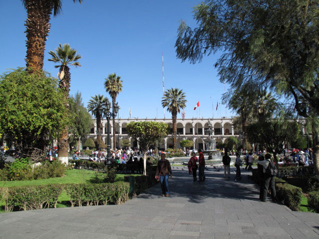 Plaza de Armas in Arequipa (5. Juli)
