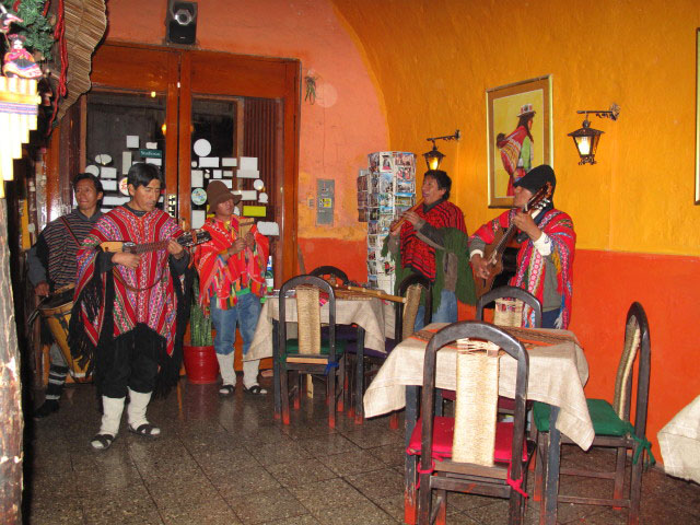 Restaurant in der Calle Jerusalen in Arequipa (6. Juli)