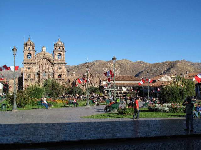 Plaza de Armas in Cusco, 3.399 m (21. Juli)