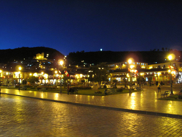 Plaza de Armas in Cusco, 3.399 m (21. Juli)