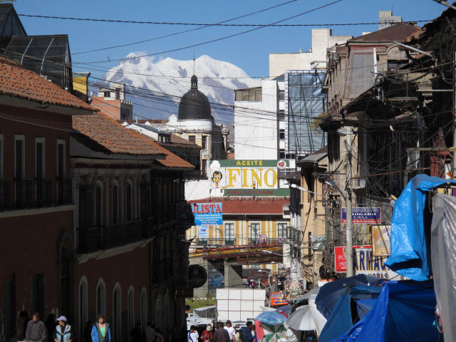 Illimani von La Paz aus (24. Juli)