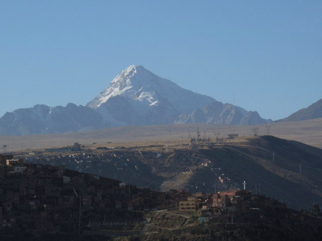 Huayna Potosi von El Alto aus (25. Juli)