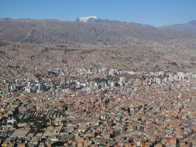 La Paz von El Alto aus (25. Juli)