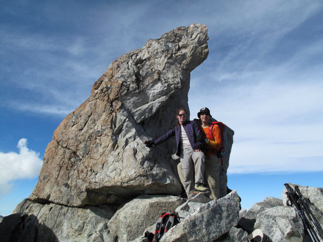 Daniela und ich am Cerro Wila Lluxita, 5.244 m (26. Juli)