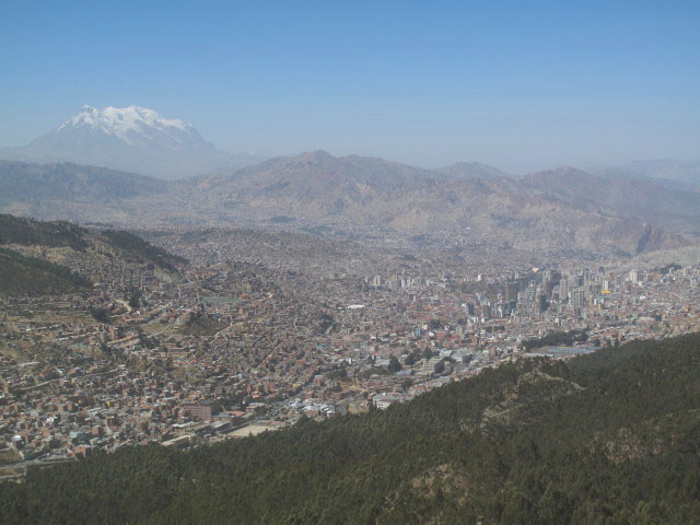 La Paz von El Alto aus (30. Juli)