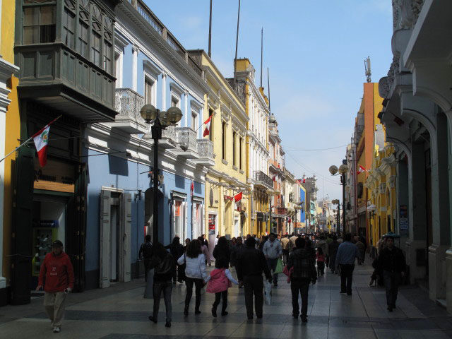 Calle Jr de la Union in Lima (5. Aug.)