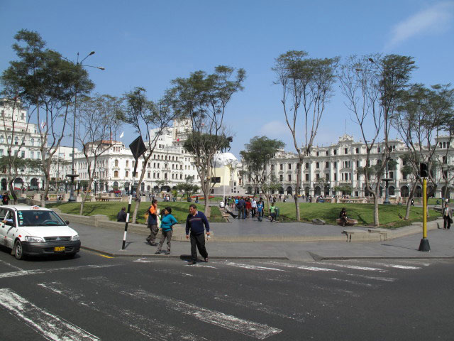 Plaza San Martin in Lima (5. Aug.)