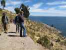 Roland, Norbert und Daniela auf der Isla Taquile im Lago Titicaca (3. Aug.)
