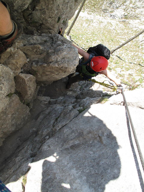 Drachenwand-Klettersteig: Carmen in der Wei&szlig;en Verschneidung
