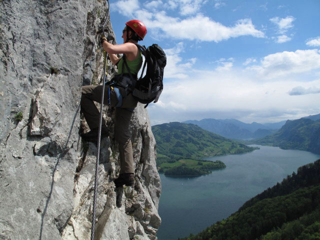 Drachenwand-Klettersteig: Carmen auf der Franzosenschanze