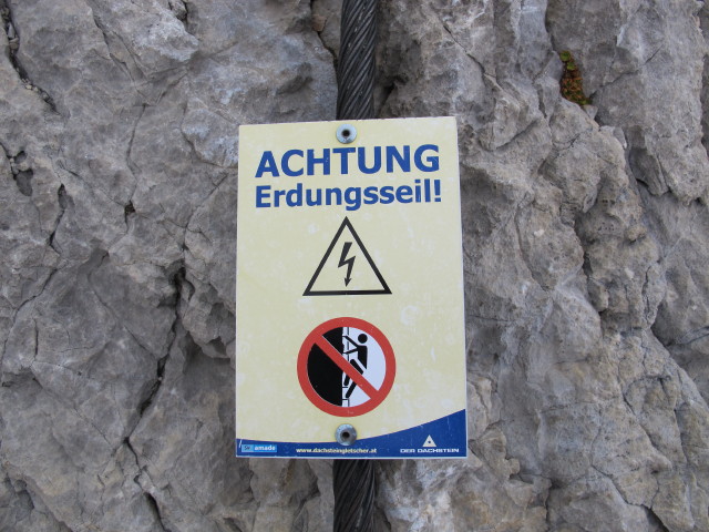 neben dem Hunerkogel-Klettersteig (5. Okt.)