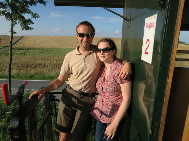 Ich und Sabine im R 16975 zwischen Plei&szlig;ing-Waschbach und Niederfladnitz