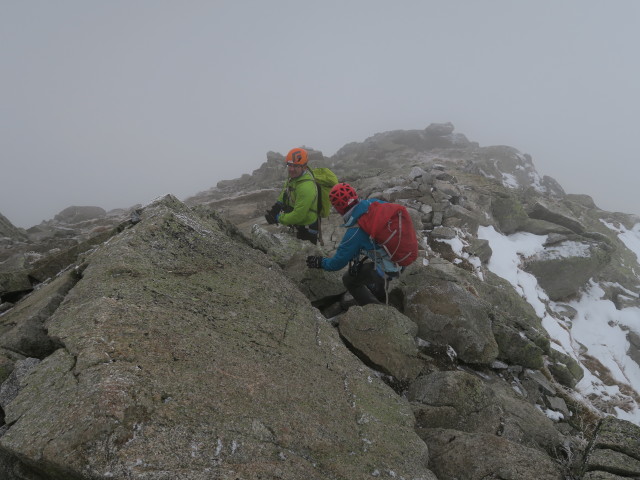 Axel und Martina zwischen Gro&szlig;em Ifinger und Heini-Holzer-Klettersteig