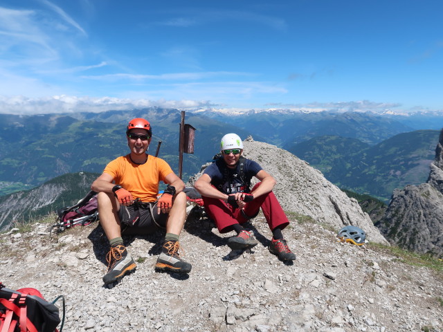 Ich und Roland auf der Gro&szlig;en Gamswiesenspitze, 2.486 m