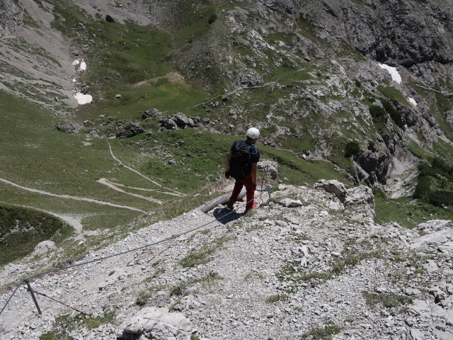 Roland zwischen Kleiner Gamswiesenspitze und Kerschbaumert&ouml;rl