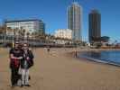 Ich und Papa am Platja del Somorrostro (7. J&auml;n.)