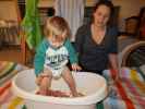 Nils und Sabine in unserer Wohnung