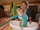 Nils und Sabine in unserer Wohnung