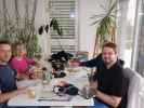Ich, Mama und Markus in Markus Wohnung (10. Feb.)