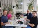 Ich, Mama, Papa und Markus in Markus Wohnung (10. Feb.)