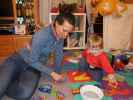 Ursa und Nils in unserer Wohnung