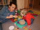 Ursa und Nils in unserer Wohnung