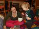 Sabine und Nils in unserer Wohnung