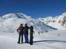 Ich und Markus bei der Bergstation der Rifflseebahn, 2.296 m