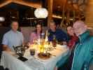 Ich, Iris, Peter, ? und ? im Hotel Freina in Wolkenstein (15. M&auml;rz)