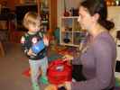 Nils und Sabine in unserer Wohnung