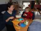 Sabine und Nils in unserer Wohnung