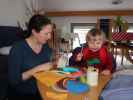 Sabine und Nils in unserer Wohnung