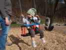 Sabine und Nils am Abenteuerspielplatz