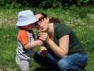 Schlosspark: Nils und Sabine zwischen Schlosstheater Laxenburg und Triestingkanal