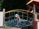 Schlosspark: Nils und Sabine am Spielplatz