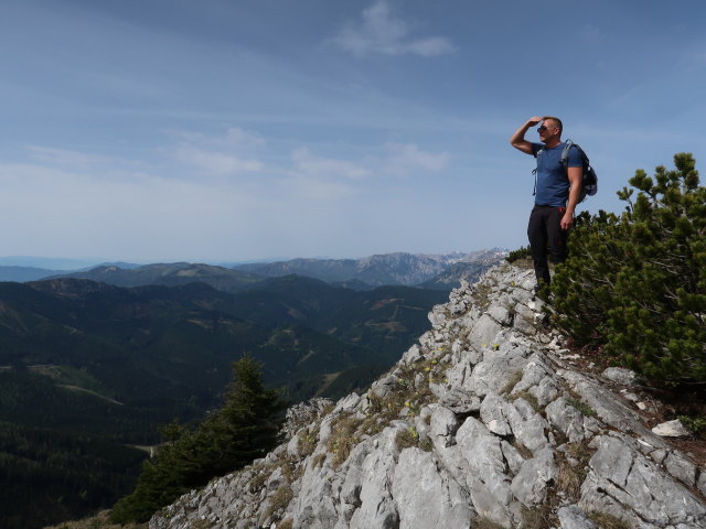 Mario zwischen Kleinem Wildkamm und Gro&szlig;em Wildkamm