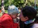 Nils und Sabine am Erlebnisspielplatz Schlosspark Wolkersdorf