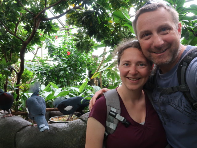 Sabine und ich in Asien in Randers Regnskov (23. Mai)