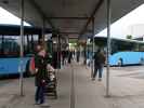 Sabine im Randers Busterminal (23. Mai)