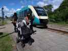 Sabine und Nils in der Ribe Station (28. Mai)