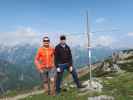 Ich und Tim beim Schafk&ouml;gel-Kreuz (9. Juni)