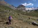 Irene und Reinhard am Krefelder Weg im Reichenbergkar (14. Juni)
