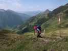 Irene am Krefelder Weg zwischen Reichenbergkar und Wurfbach (14. Juni)